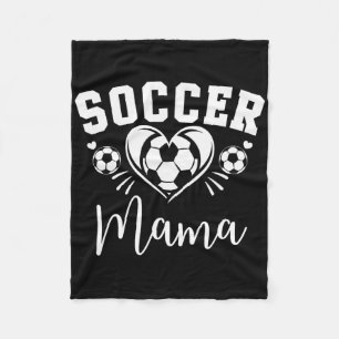 Soccer Mama Soccer Heart Fleece Blanket