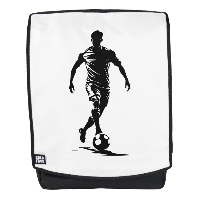 Soccer man with ball backpack (Front)