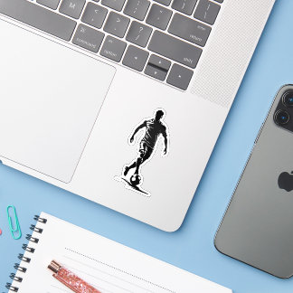 Soccer man with ball design.