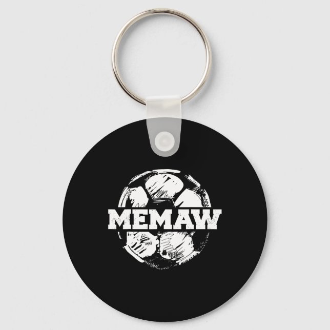 Soccer Memaw Soccer Ll Split Funny Soccer Memaw  Key Ring (Front)