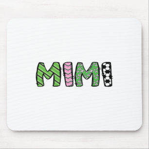 Soccer Mimi Funny Soccer Birthday Boy Family Match Mouse Pad