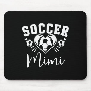 Soccer Mimi Soccer Heart  Mouse Pad