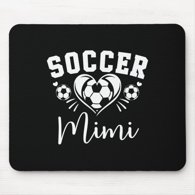 Soccer Mimi Soccer Heart  Mouse Pad (Front)