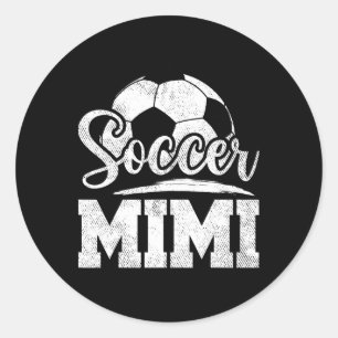 Soccer Mimi Soccer Player Game Day Mother's Day Classic Round Sticker