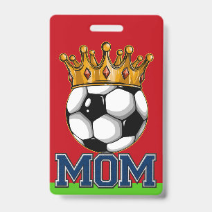 Soccer MOM Badge ID Badge