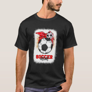 Soccer Mom Bun Ball Mother's Day 2022  Soccer Mom  T-Shirt