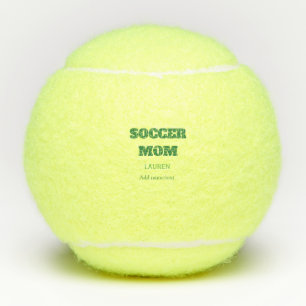 SOCCER MOM FOOTBALL MOTHERS DAY GIFTS GREEN SIMPLE TENNIS BALLS