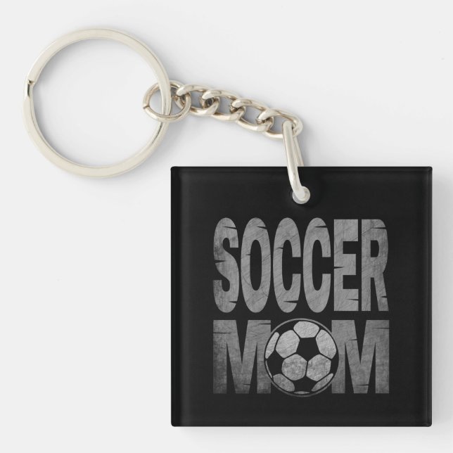 SOCCER MOM  KEY RING (Front)