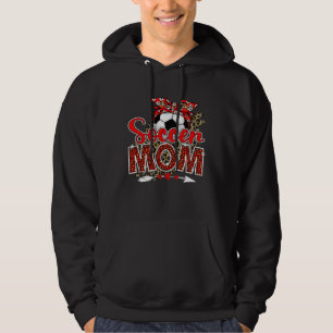 Soccer Mom Mama Mother's Day Leopard Sport Mom Mam Hoodie
