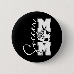 Soccer Mom Mother Family Matching Birthday Team Su 6 Cm Round Badge