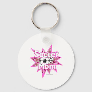 Soccer Mom Roses Key Ring
