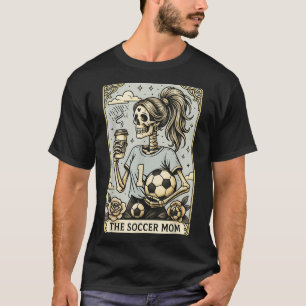 Soccer Mom Tarot Card, Vintage Halloween Soccer Ma T-Shirt