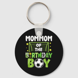 Soccer Mommom Birthday Boy Party Soccer Family Mat Key Ring