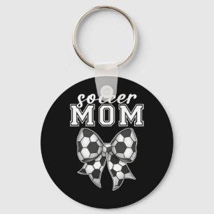 Soccer Moms Bow Footbyll Cheering Sport Shooting G Key Ring
