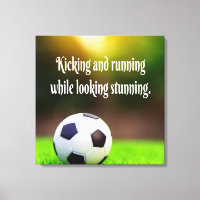 Soccer Motivational Inspirational Green Field