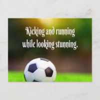 Soccer Motivational Inspirational Green Field