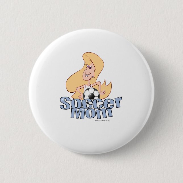 Soccer Mum 6 Cm Round Badge (Front)