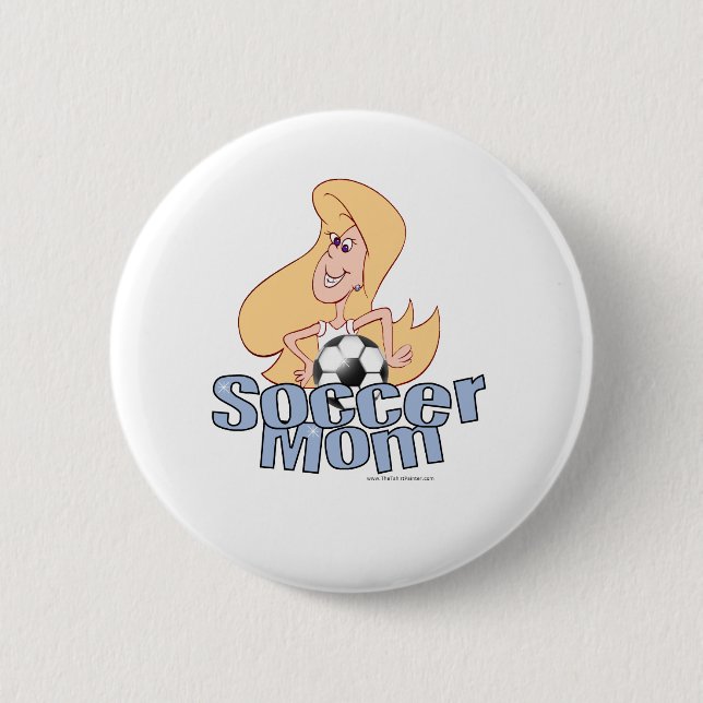 Soccer Mum 6 Cm Round Badge (Front)