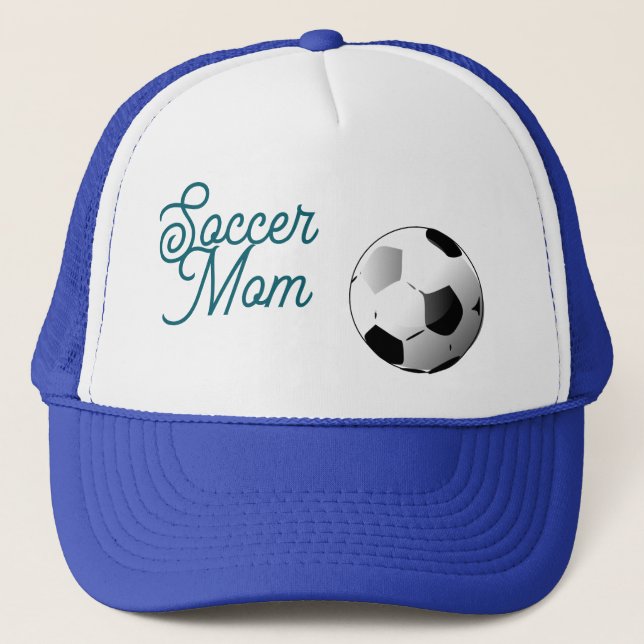 Soccer Mum Cap Blue and White (Front)