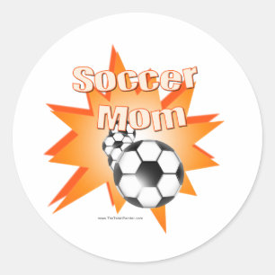 Soccer Mum Classic Round Sticker