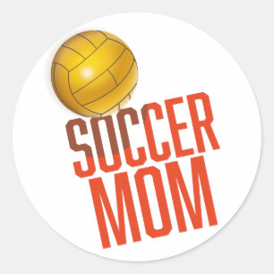 Soccer Mum Classic Round Sticker