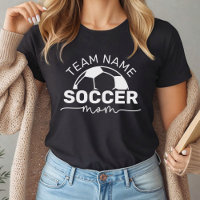 Soccer Mum Custom Team Name Number Black