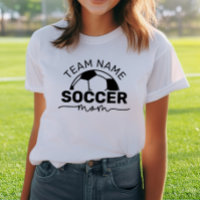 Soccer Mum Custom Team Name Number White
