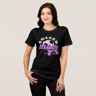 Soccer Mum Cute Retro Sports Tri-Blend Shirt