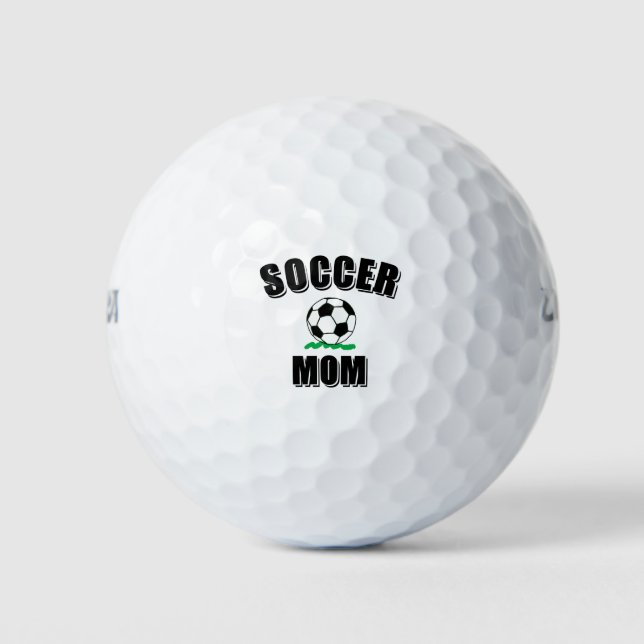 Soccer Mum Drawing And Text Golf Balls (Front)
