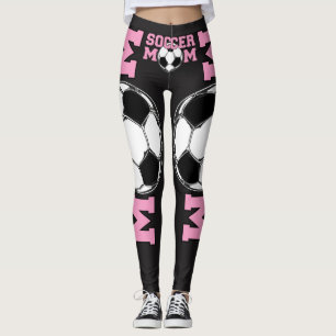 'SOCCER Mum' in Pink Leggings