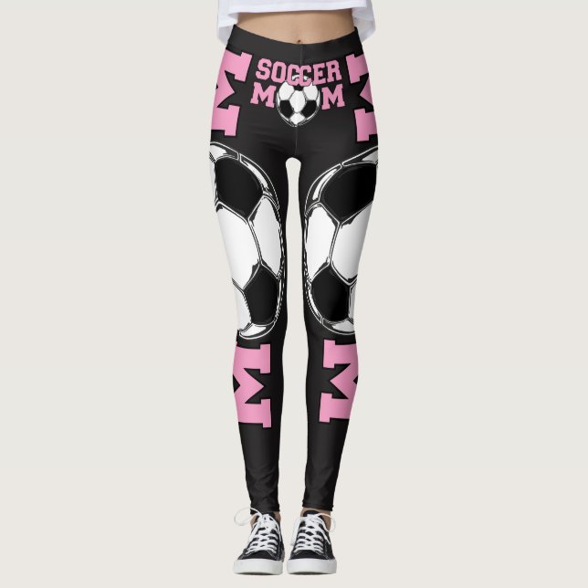 'SOCCER Mum' in Pink Leggings (Front)