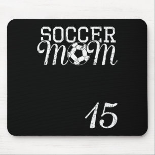 Soccer Mum Jersey Number 15 Favourite PlayeMousepa Mouse Pad