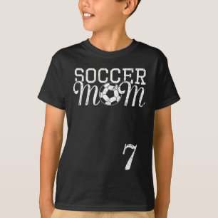 Soccer Mum Jersey Number 7 Favourite Player #7 Tea T-Shirt
