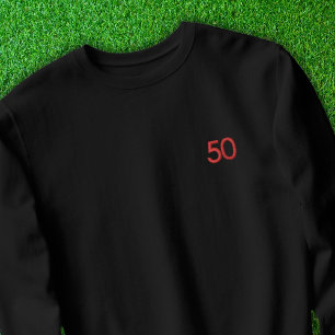 Soccer Mum Jersey Number Support Fan Embroidered Sweatshirt