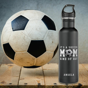 Soccer Mum Kind of Day Black 710 Ml Water Bottle