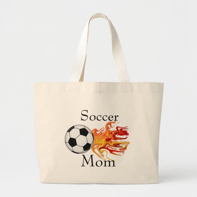 Soccer Mum Large Tote Bag (Front)