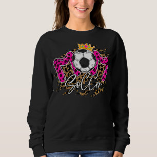 Soccer Mum Leopard Mother's Day 2022  Soccer Mum B Sweatshirt