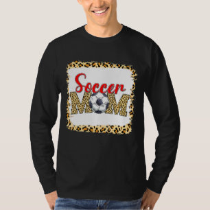 Soccer Mum Leopard  Sport Ball Mum Mother's Day 1 T-Shirt