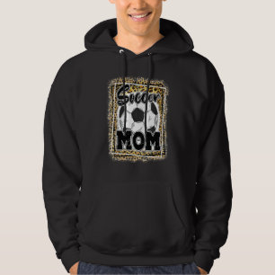 Soccer Mum Leopard  Sport Ball Mum Mother's Day Hoodie