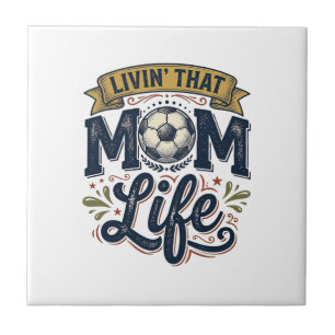 Soccer Mum Life Vintage Engraving Shirt Design_1 Tile
