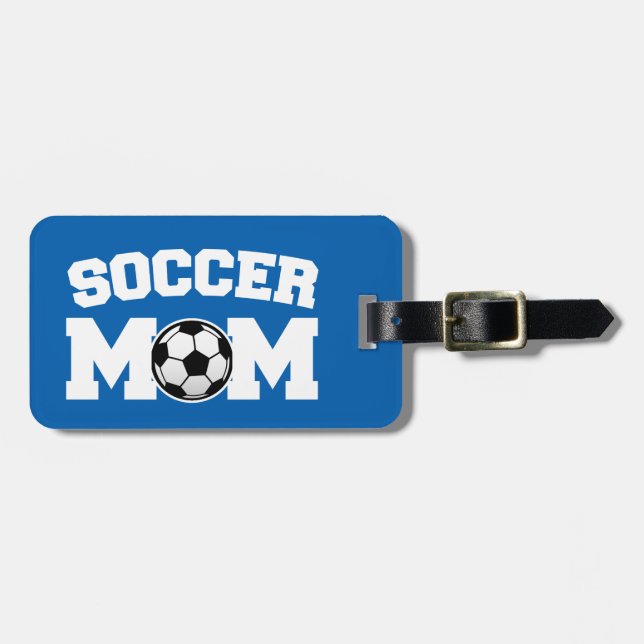 Soccer Mum luggage tag (Front Horizontal)