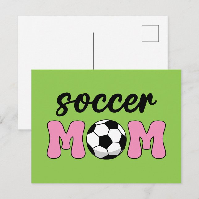 Soccer Mum Mother's Day Holiday Postcard (Front/Back)