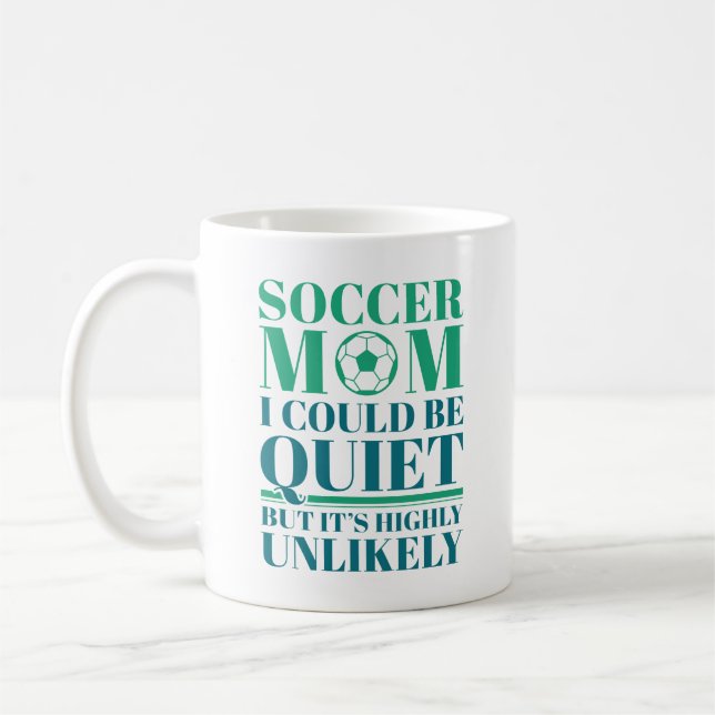 Soccer Mum Quiet Coffee Mug (Left)