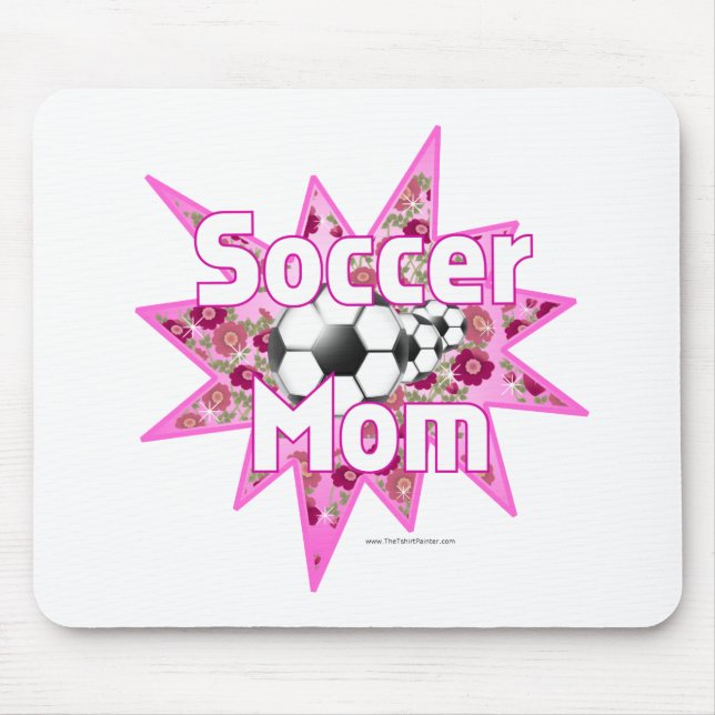 Soccer Mum Roses Mouse Pad (Front)