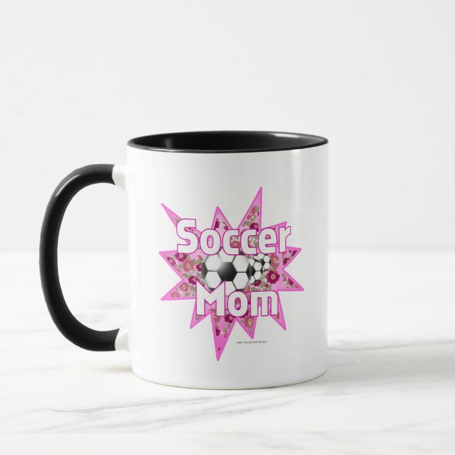 Soccer Mum Roses Mug (Left)