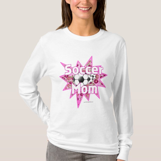 Soccer Mum Roses T-Shirt (Front)