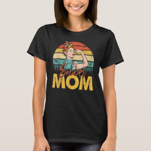 Soccer Mum  Soccer Ball Womens Retro Vintage T-Shirt