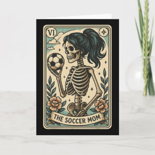 Soccer Mum Tarot Card Skeleton Mothers Day Mama 