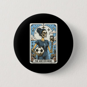 Soccer Mum Tarot Card Vintage Halloween Soccer Mam 6 Cm Round Badge