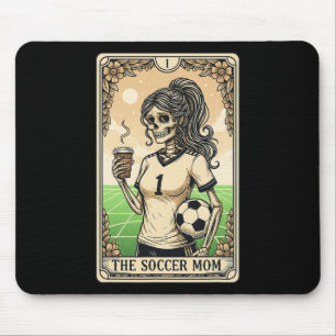Soccer Mum Tarot Card Vintage Halloween Soccer Mam Mouse Pad